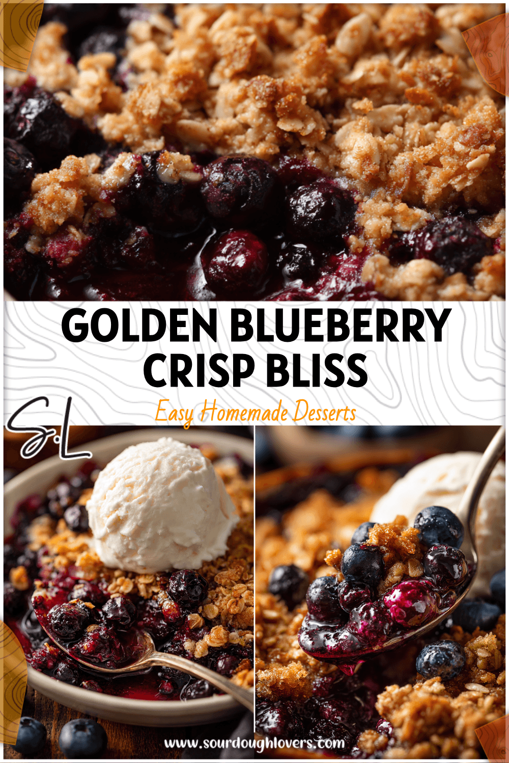 Homemade Blueberry Crisp with oat topping baked until golden and bubbling with fresh blueberries. 2026